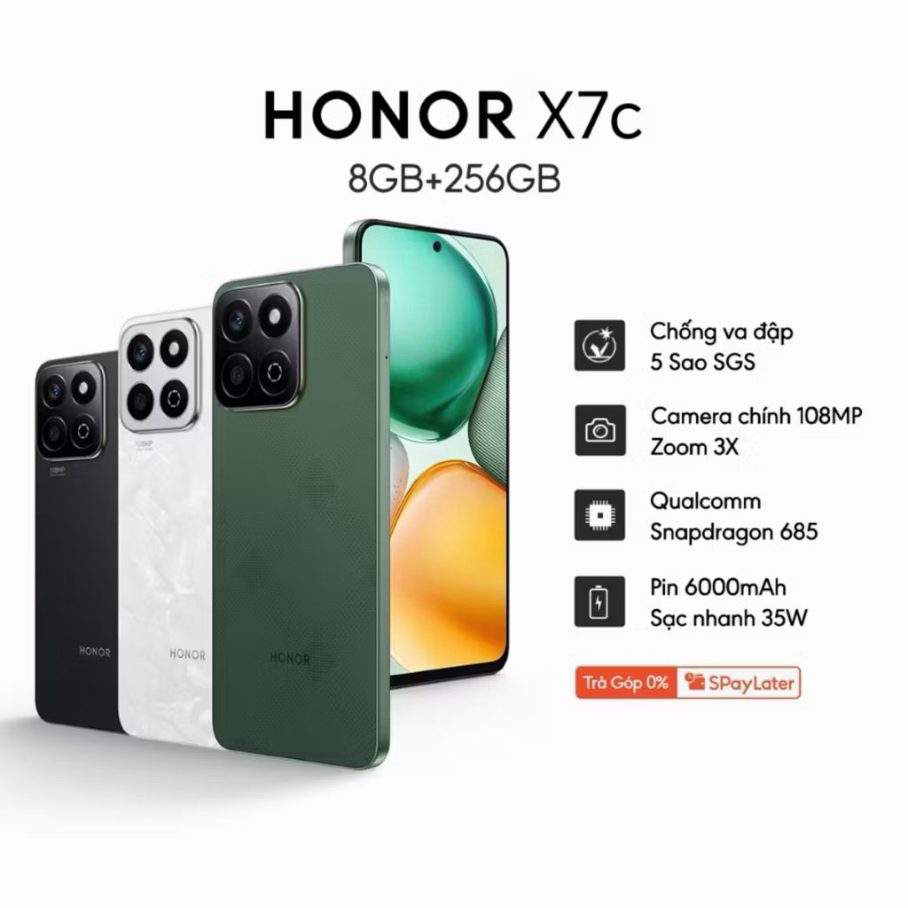 Điện Thoại Honor X7c 256GB - Chính Hãng Fullbox Demo | BigBuy360 - bigbuy360.vn