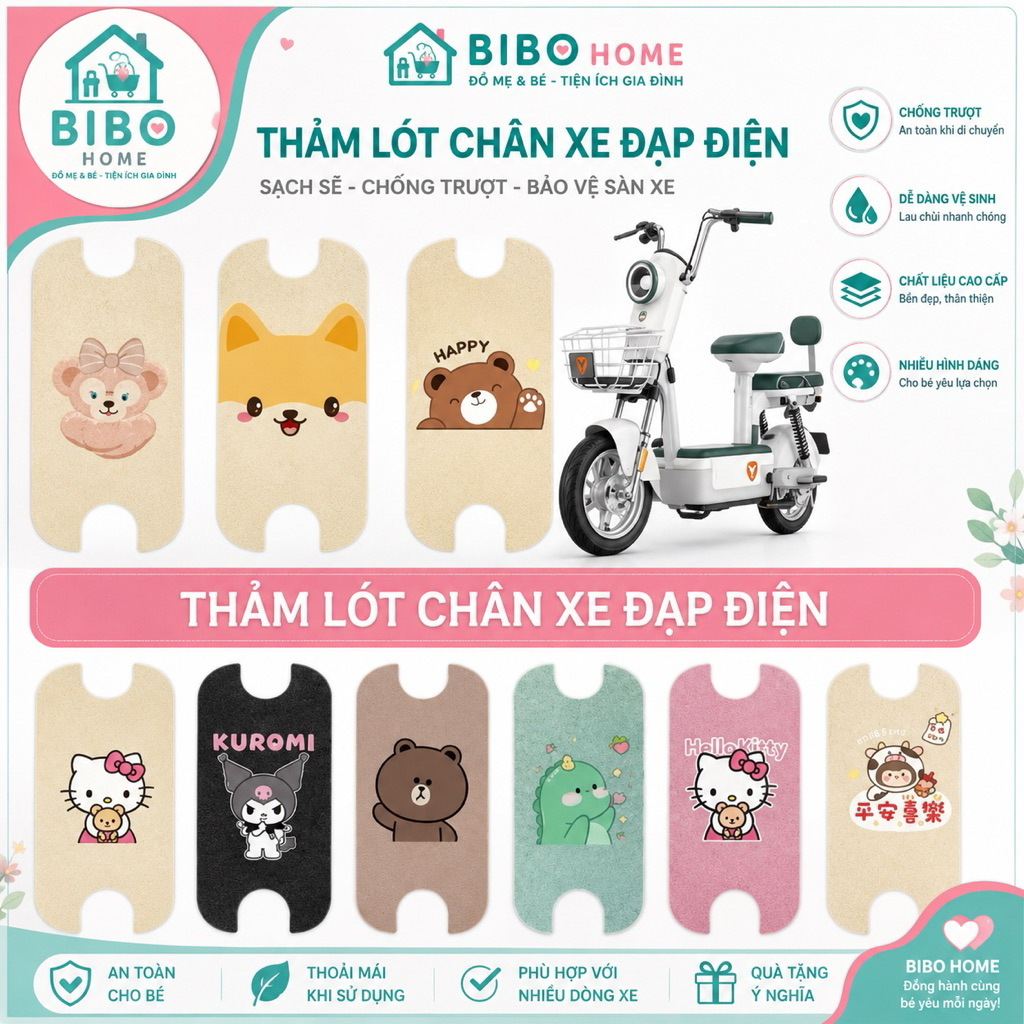 Thảm Lót Chân Xe Điện Yadea i8 ( sẵn hàng)
