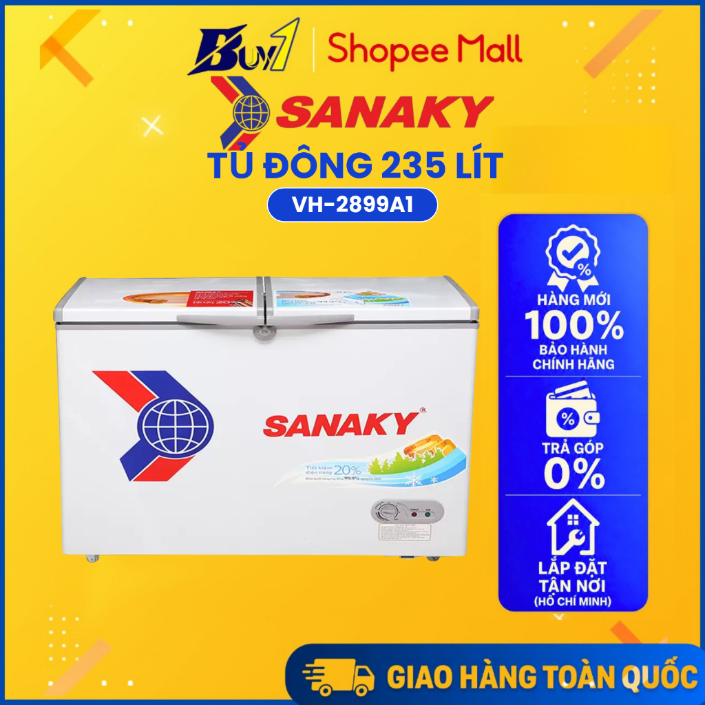 VH-2899A1 - Tủ Đông SANAKY 235 Lít VH-2899A1 - Bảo Hành Chính Hãng