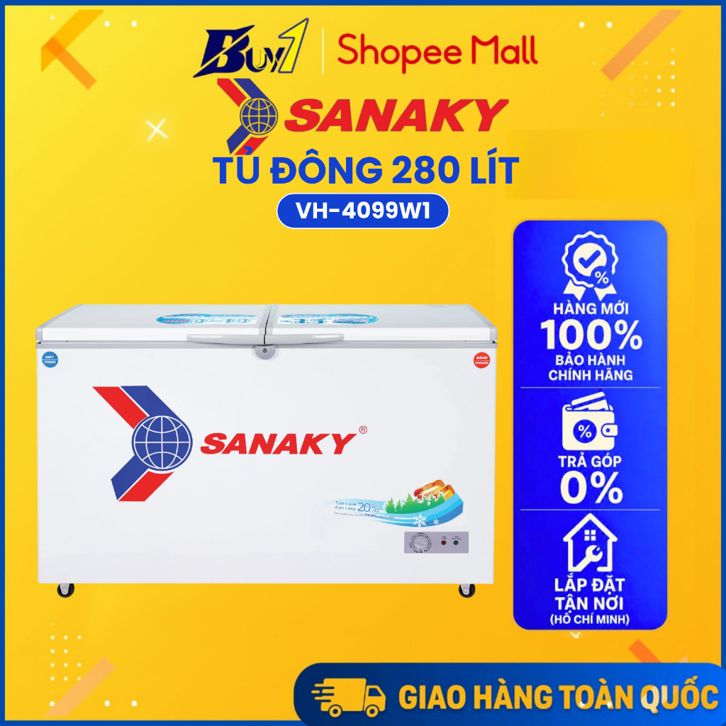 VH-4099W1 - Tủ Đông Sanaky 280 Lít VH-4099W1 - Hàng chính hãng