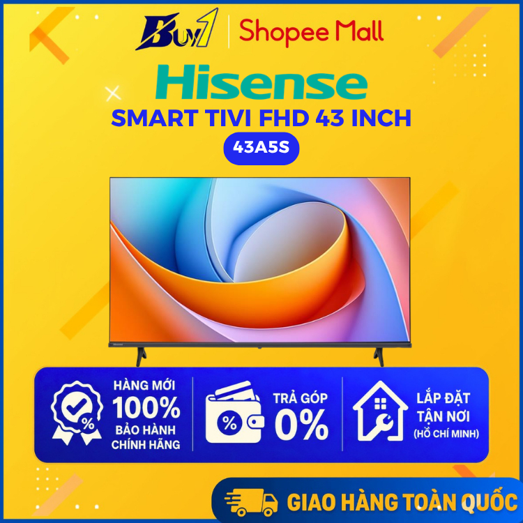 43A5S - Smart Tivi Hisense FHD 43 Inch 43A5S - Hàng Chính Hãng