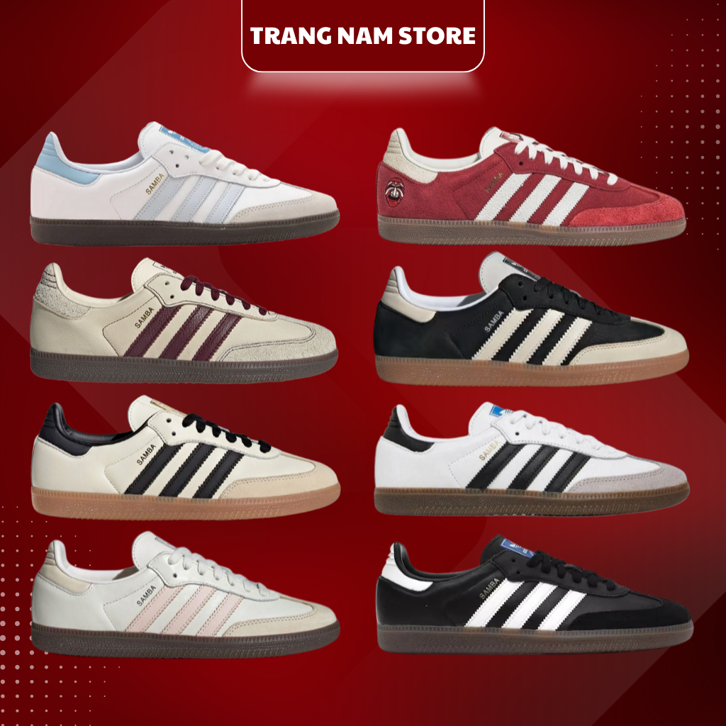 [ Chính Hãng ] Giày Adidas Samba OG Đủ Màu Hot Cho Nam Nữ Cực Đẹp, Full Size Full Box
