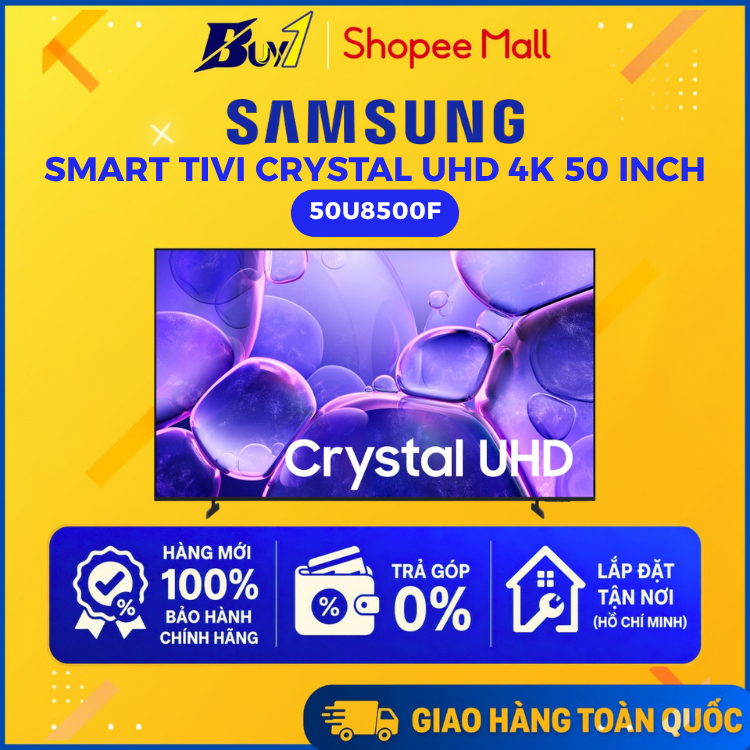 50U8500F - Smart Tivi Crystal UHD Samsung 4K 50 inch UA50U8500F - Hàng Chính Hãng