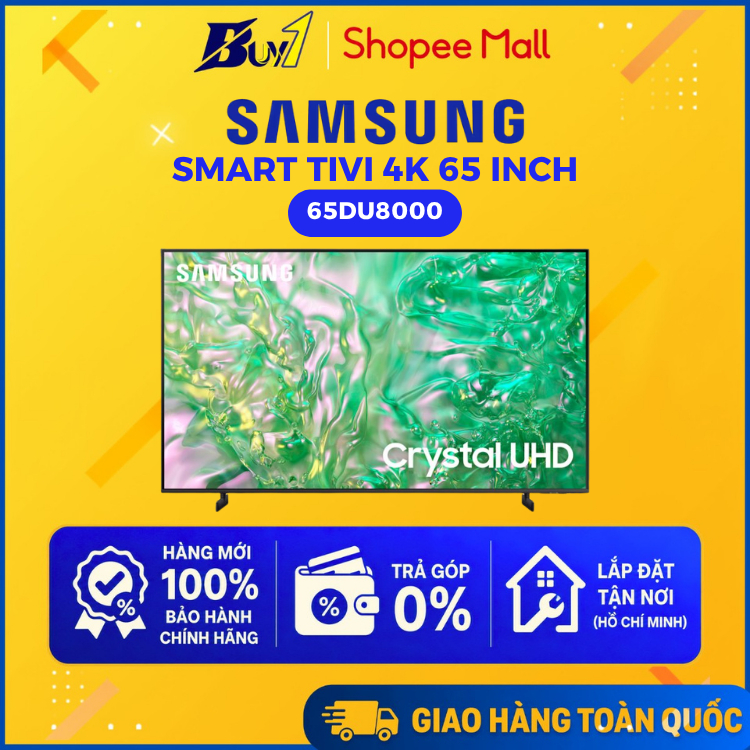 65DU8000 - Smart Tivi Samsung 4K 65 inch UA65DU8000 - Hàng Chính Hãng
