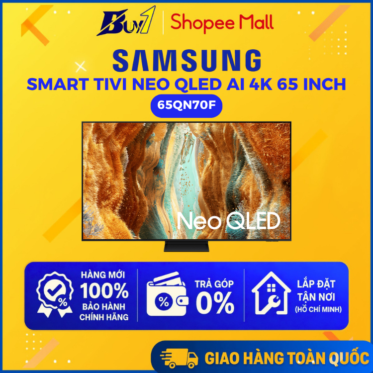 65QN70F - Smart Tivi Neo QLED Samsung AI 4K 65 inch QA65QN70F - Hàng chính hãng