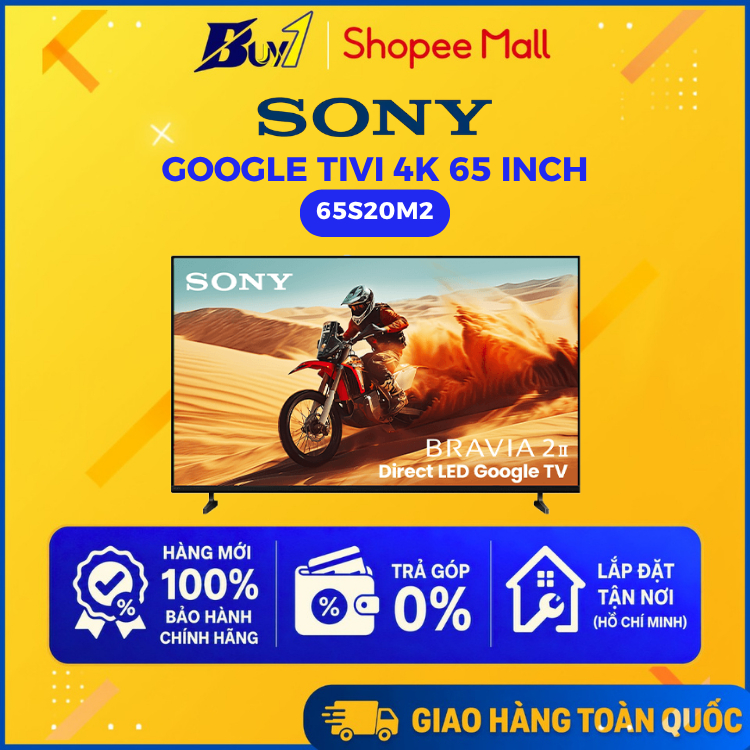 65S20M2 - Google Tivi Sony 65 inch 4K K-65S20M2 - Hàng chính hãng