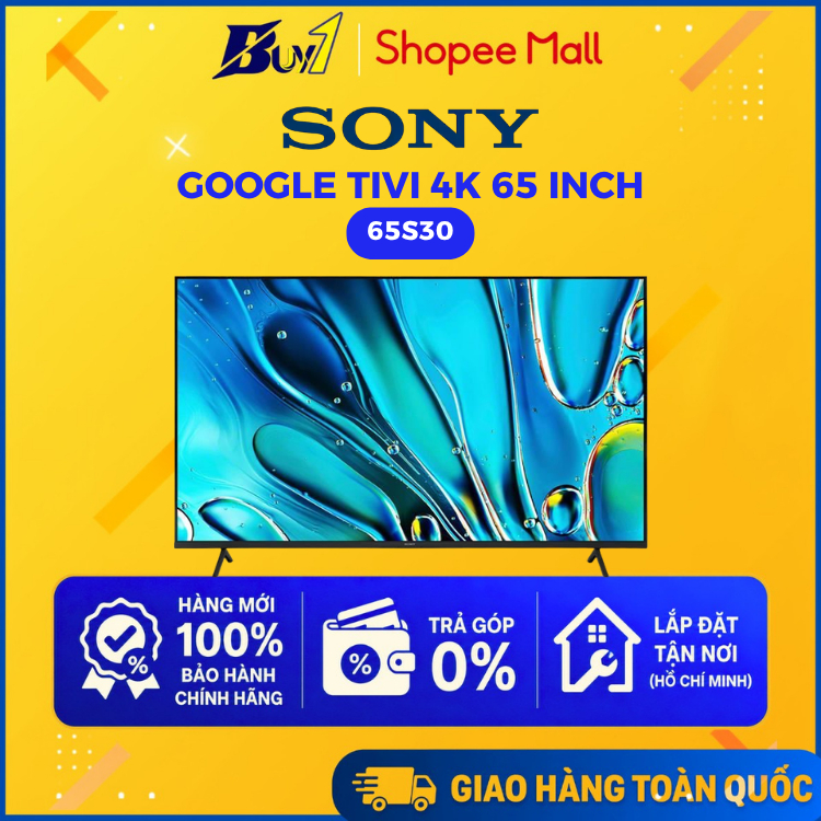 65S30 - Google Tivi Sony 4K 65 inch K-65S30 - Hàng chính hãng