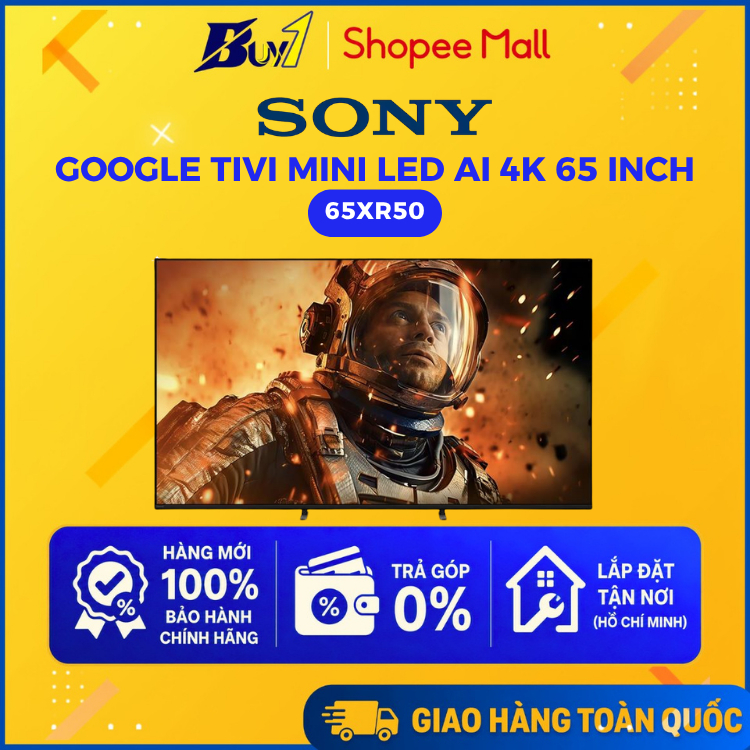 65XR50 - Google Tivi Mini LED Sony AI 4K 65 inch K-65XR50 - Hàng chính hãng