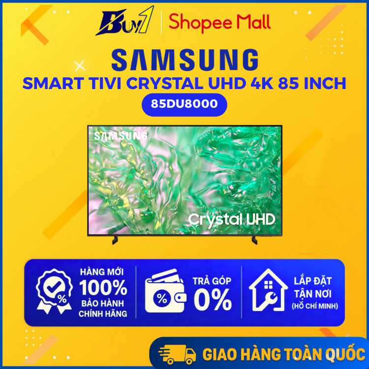 85DU8000 - Smart Tivi Crystal UHD Samsung 4K 85 inch UA85DU8000 - Hàng chính hãng