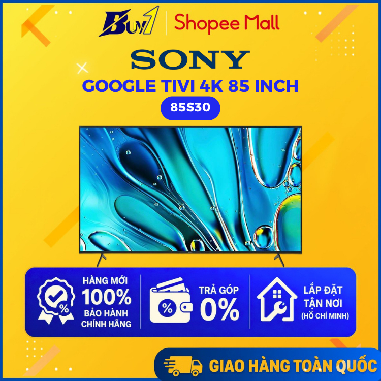85S30 - Google Tivi Sony 4K 85 inch K-85S30 - Hàng chính hãng