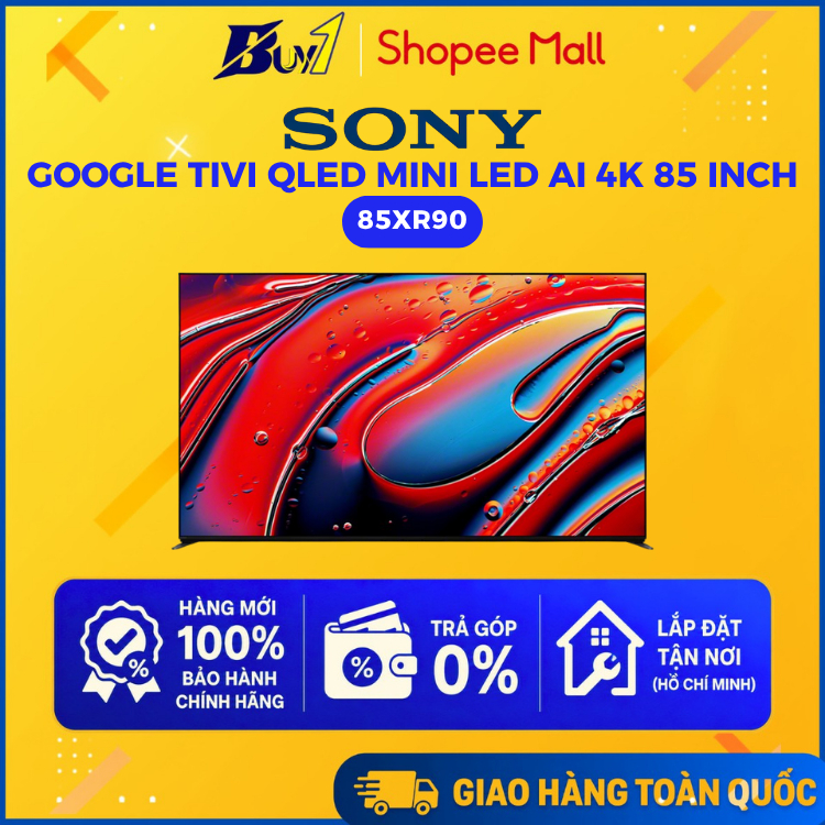 85XR90 - Google Tivi QLED Mini LED Sony AI 4K 85 inch K-85XR90 - Hàng chính hãng