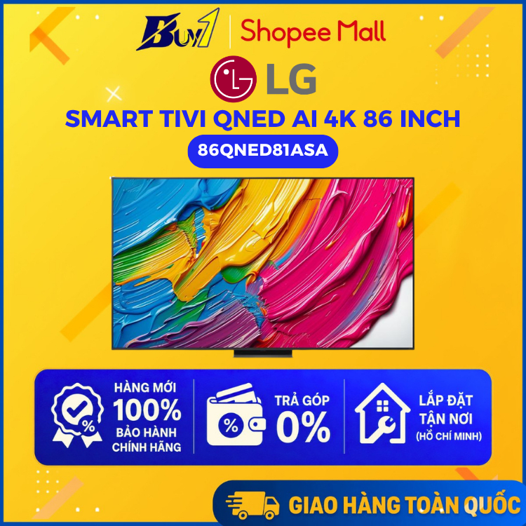 86QNED81ASA - Smart Tivi QNED LG AI 4K 86 inch 86QNED81ASA - Hàng chính hãng