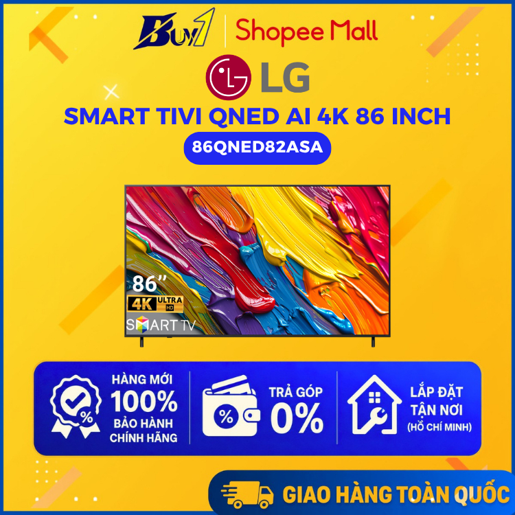 86QNED82ASA - Smart Tivi QNED LG AI 4K 86 inch 86QNED82ASA - Hàng Chính Hãng