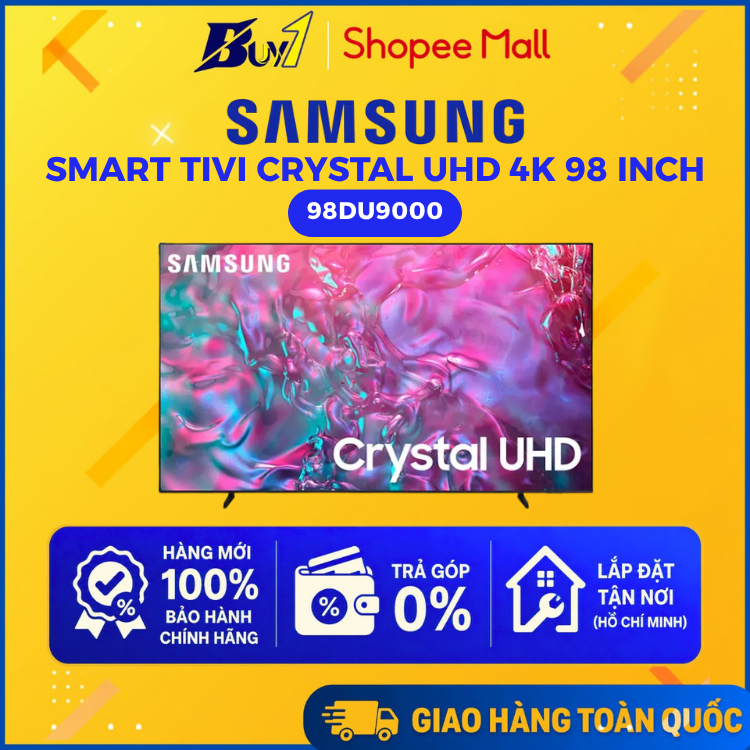 98DU9000 - Smart Tivi Crystal UHD Samsung 4K 98 inch UA98DU9000 - Hàng chính hãng