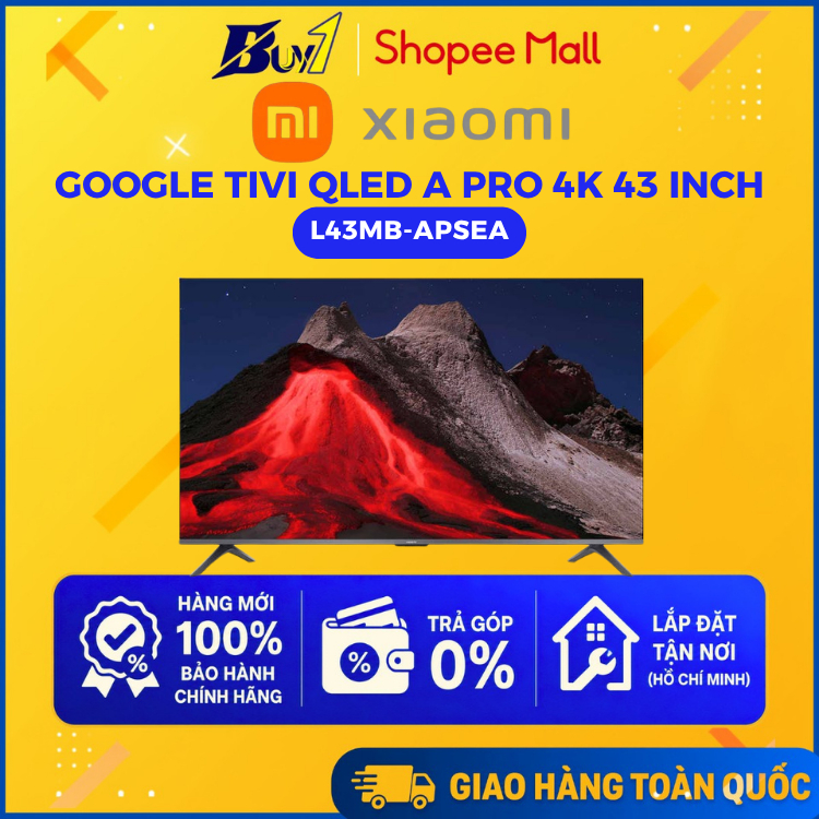 L43MB-APSEA - Google Tivi QLED Xiaomi A Pro 4K 43 inch L43MB-APSEA - Hàng chính hãng