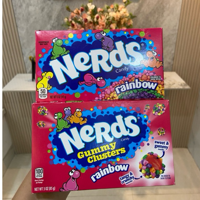 Kẹo trái cây chua ngọt Nerds Rainbow 141g của Mỹ