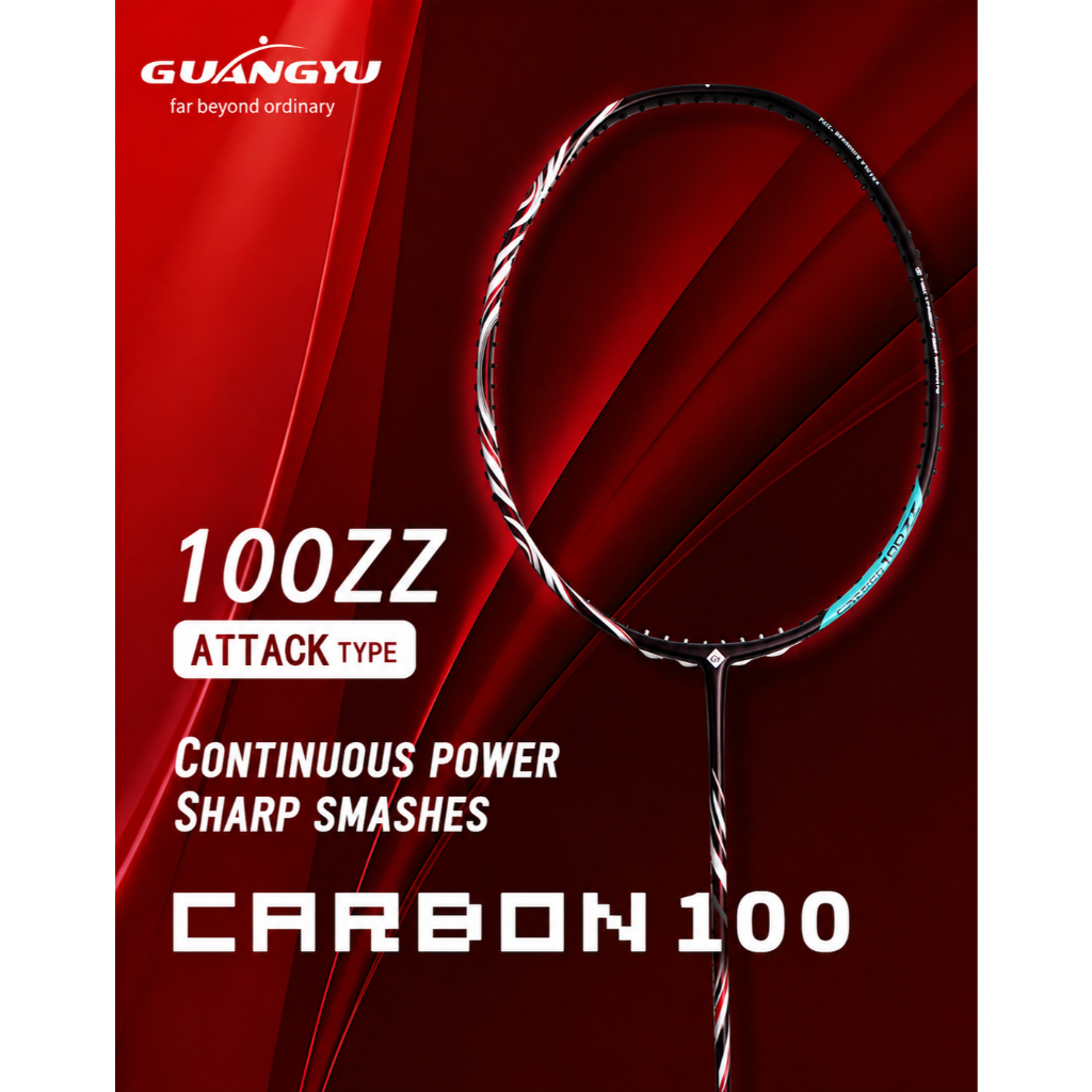Vợt cầu lông GuangYu Carbon 100zz chính hãng, anh em của Astrox 100zz