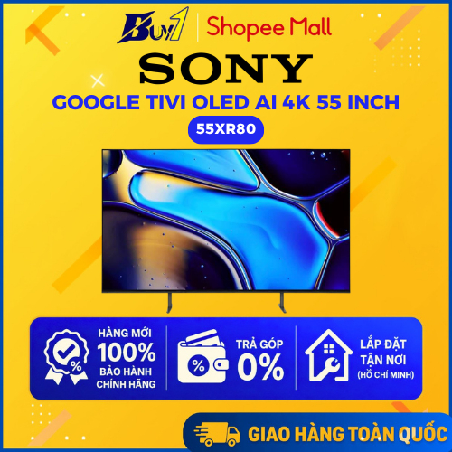 55XR80 - Google Tivi OLED Sony AI 4K 55 inch K-55XR80 - Hàng chính hãng
