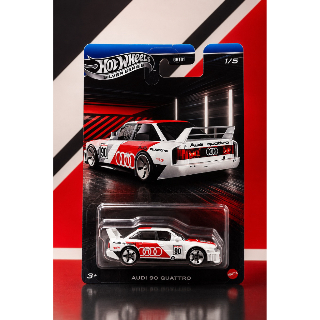 🔥 Hot Wheels Silver Series Audi 90 Quattro 1:64 Chính Hãng Mattel | Xe Mô Hình Kim Loại Cao Cấp