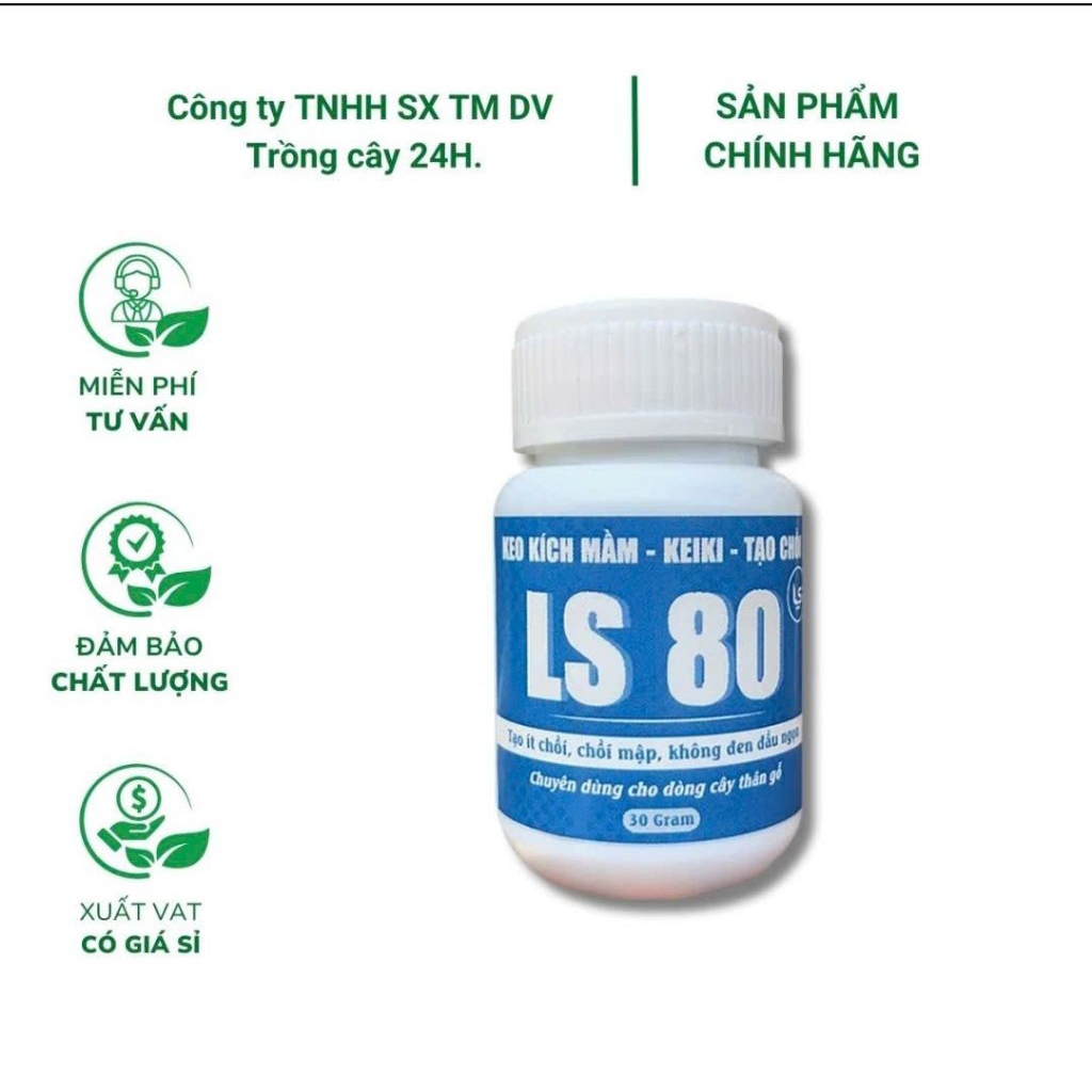 Keo tạo chồi kích mầm LS80 (30Gr) – Kích mầm, kích chồi cây một lá mầm, cây thân gỗ