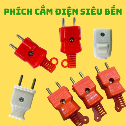 Phích Cắm điện chịu tải 3000w 6000w , phích cắm dương phích cắm âm 2000w, siêu bền, giá tôt