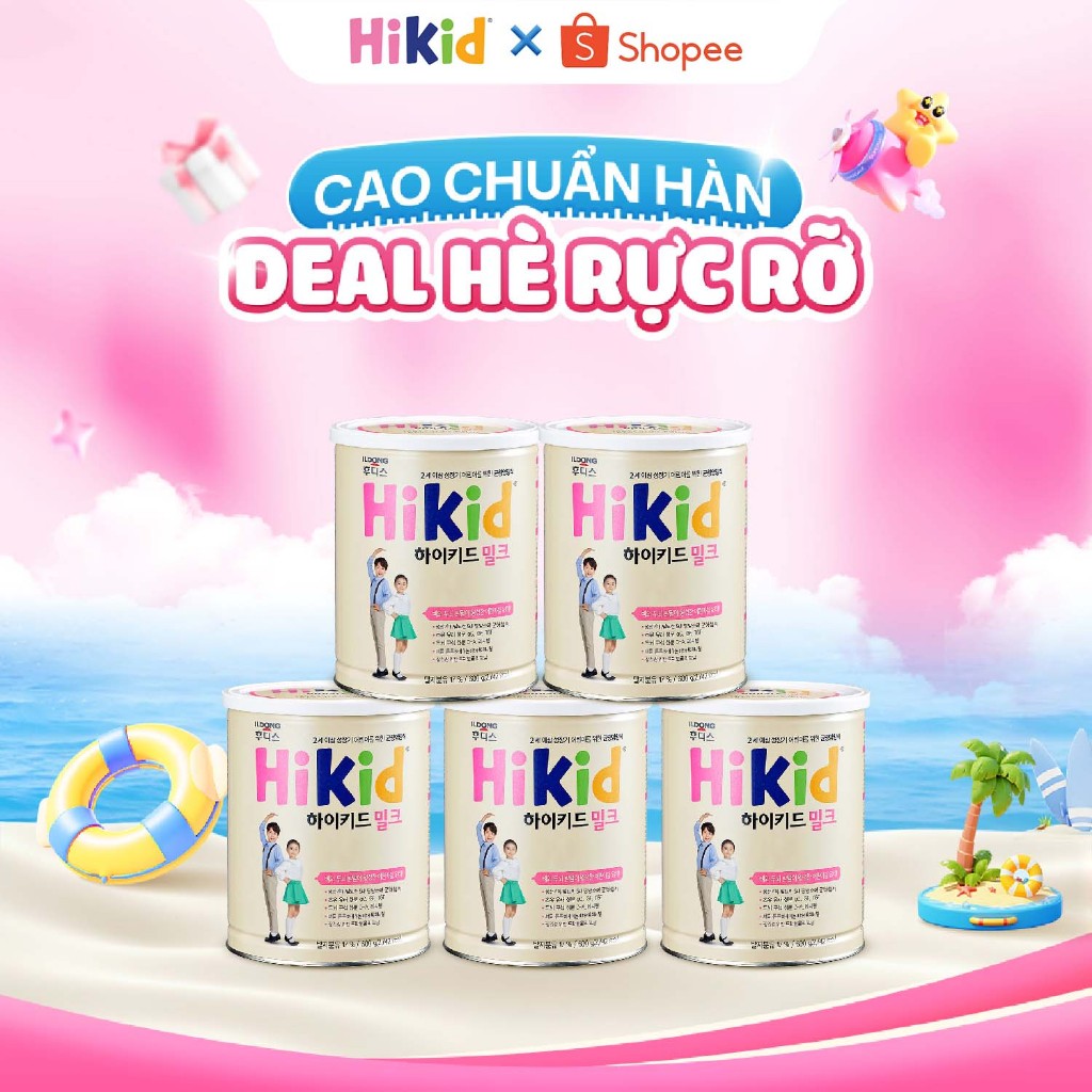 Combo 5 Hộp Hikid Tăng Cao Cho Bé - Sữa Hikid Chính Hãng Xuất Xứ Hàn Quốc - Sữa Phát Triển Chiều Cao