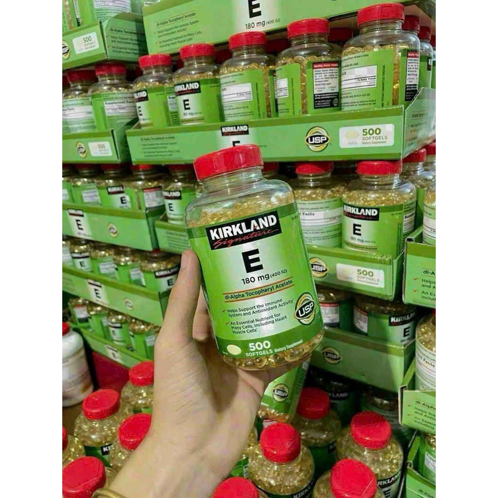 Vitamin E 400 IU Kirkland 500 Viên Của Mỹ