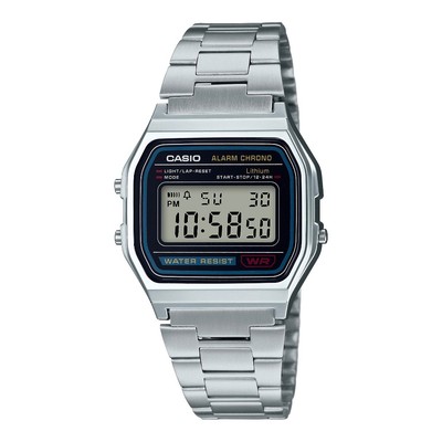 Đồng hồ nam dây kim loại CASIO A158WA-1DF chính hãng