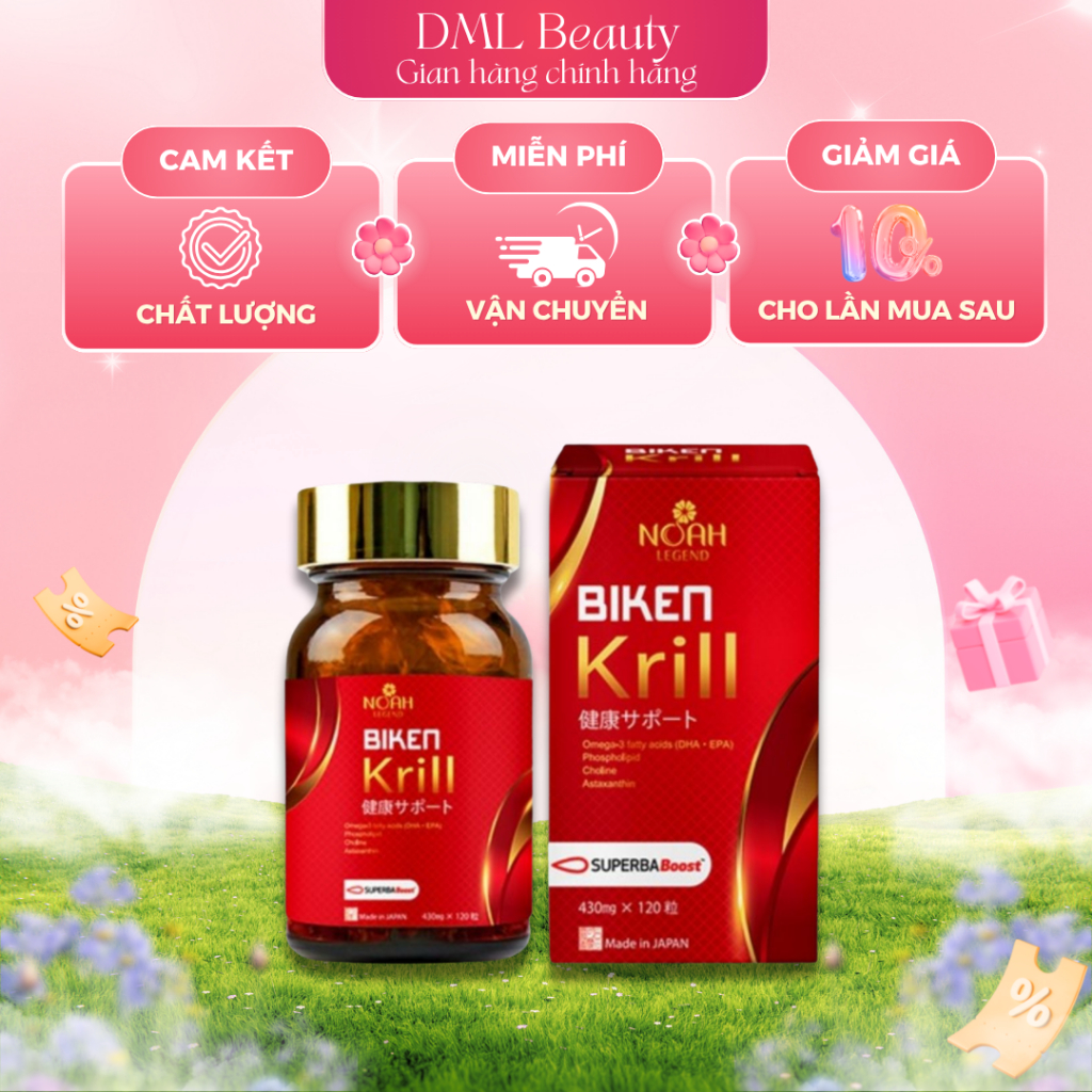 Viên uống Biken Krill Nhật Bản 120 viên