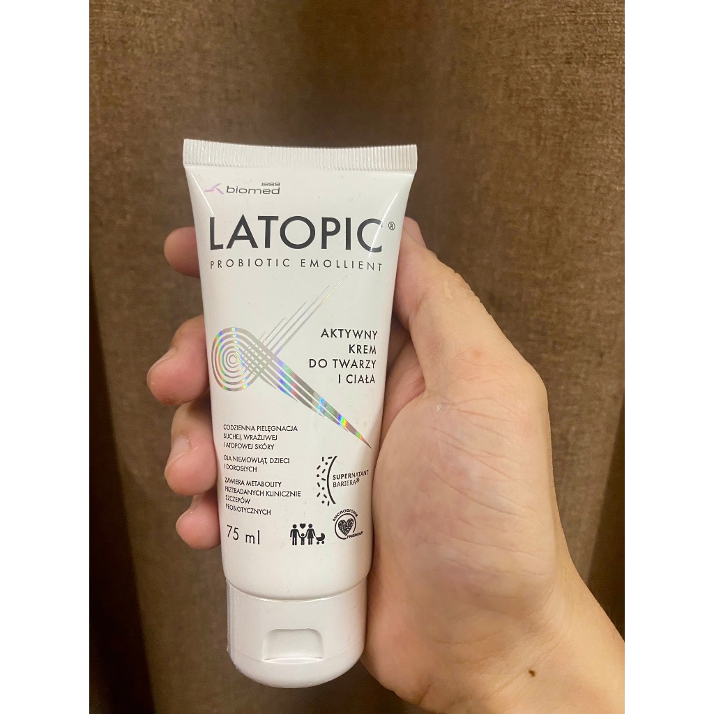Kem dưỡng ẩm Latopic Probiotic Emollient Face & Body Cream 75ml