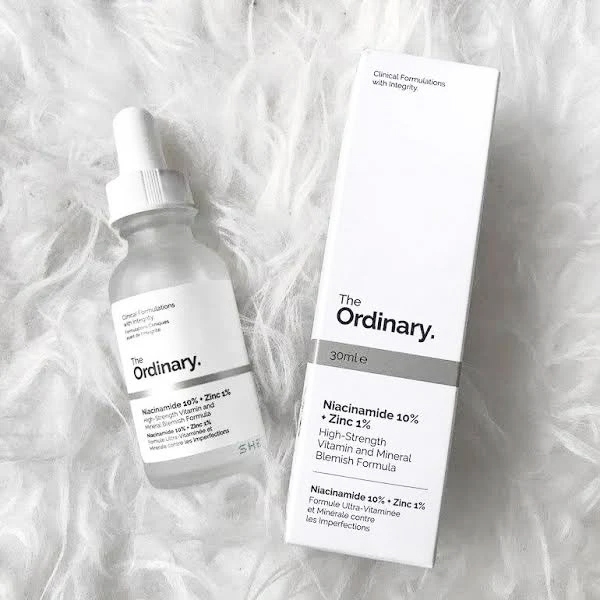 Serum The Ordinary Niacinamide 10% + Zinc 1% Chai 30ml + peel ordinary 30%