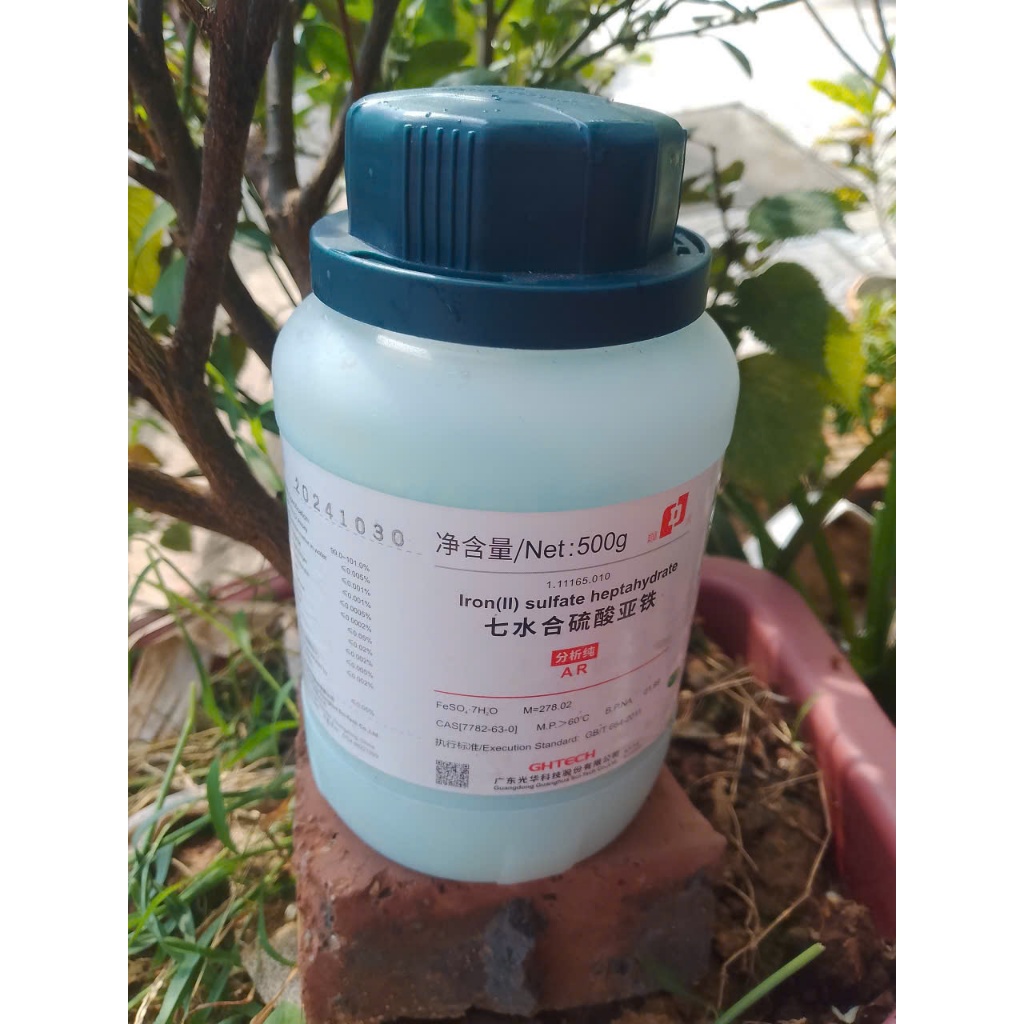 Sắt sunfat FesO4 chai 500gr hàng thí nghiệm