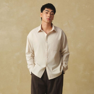 Áo sơ mi nam dài tay PEALO dáng suông sang trọng thanh lịch SPT4