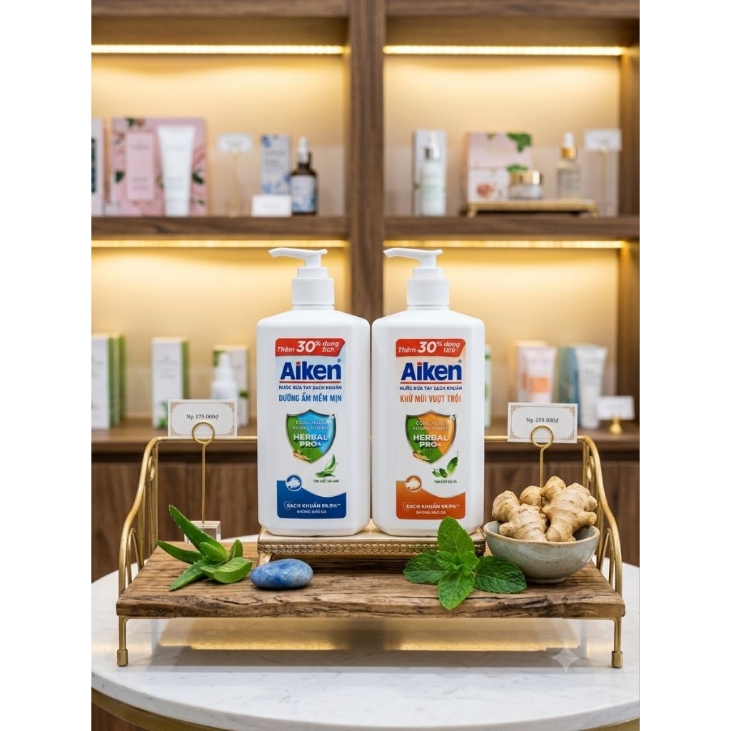 Nước Rửa Tay Aiken Sạch Khuẩn - (494g)