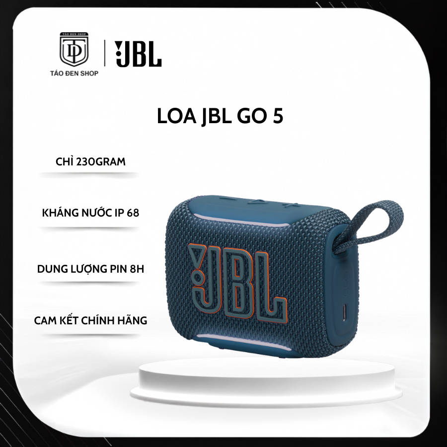 Loa JBL GO 5 Bluetooth - Lỗi 1 Đôi 1 Trong 15 Ngày - Bảo Hành Chính Hãng 12 Tháng PGI