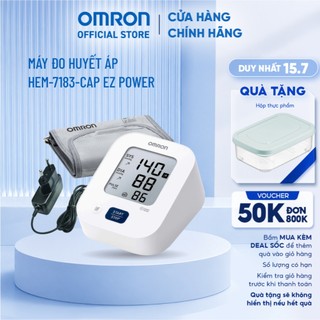 (Dòng mới 2026 - Kèm Adapter) Máy Đo Huyết Áp OMRON EZ Power HEM-7183-CAP
