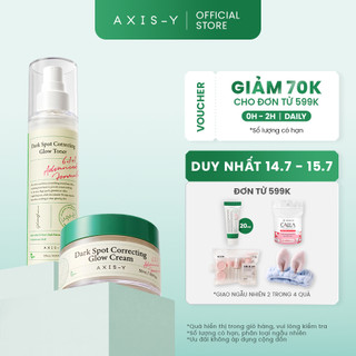 Combo Dưỡng Sáng Mờ Thâm AXIS-Y Kem dưỡng & Toner | Dark Spot Cream & Toner 50ml & 125ml