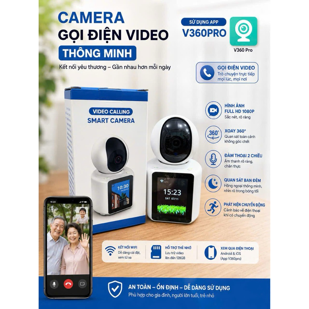 CAMERA GỌI VIDEO CALL V360 PRO