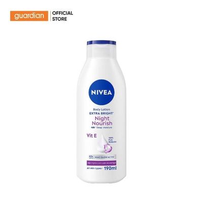 Sữa Dưỡng Thể Hỗ Trợ Dưỡng Trắng Da Ban Đêm Night White Nivea 190Ml