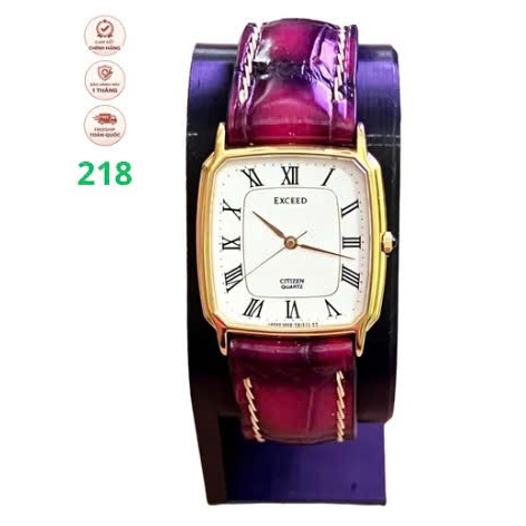 Đồng hồ Citizen EXCEED 5639-F60137 Vintage Japan – Quartz Cal.5639, Mặt Tank Số La Mã