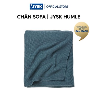 Chăn sofa | JYSK HUMLE | polyester | xanh | R130xD170cm