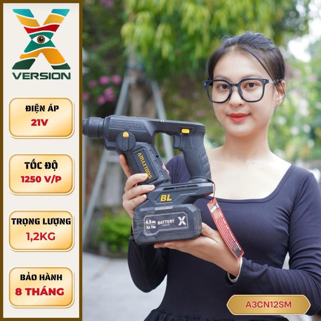 Thân Máy Khoan Bê Tông 2 Chức Năng AMAXTOOLS A3CN12SM-Xversion