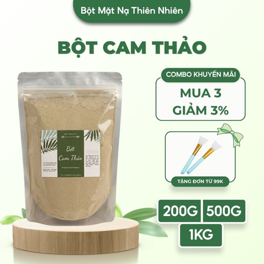 [1kg] Bột cam thảo Việt Nam nguyên chất hanmade, tắm trắng, đắp mặt, làm đẹp từ thiên nhiên - Bột mặt nạ thiên nhiên