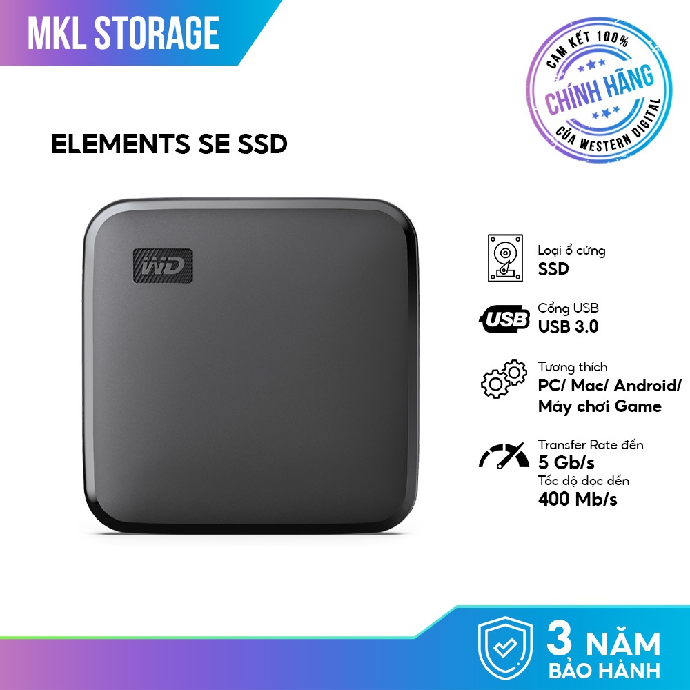 Ổ Cứng Di Động WD Elements SE SSD Hàng Chính Hãng