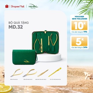 Bộ chăm sóc cá nhân 4 sản phẩm mạ vàng cao cấp kềm nghĩa md.32