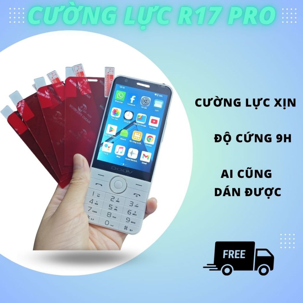 Cường lực R17 Pro - R17 Plus - R17 Max Phiên bản Có Camera và Không Camera