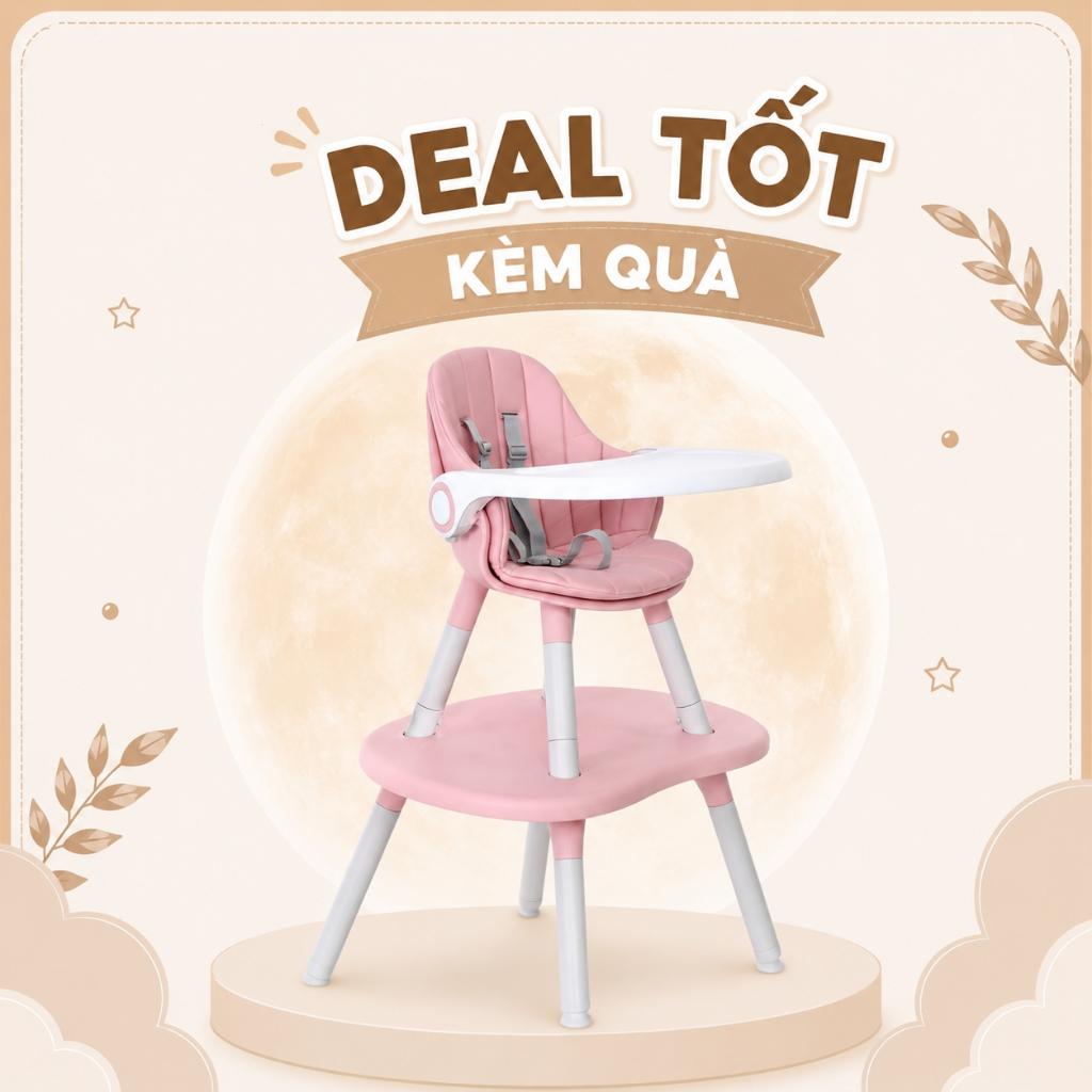 Ghế ăn dặm Evenflo Peanut 3in1 màu Deep Ocean , sử dụng cho bé tới 6 tuổi - BH 12 tháng