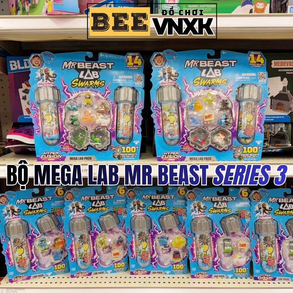 Đồ Chơi Phòng Thí Nghiệm MrBeast Lab Series 3 - Giao Sản Phẩm Ngẫu Nhiên