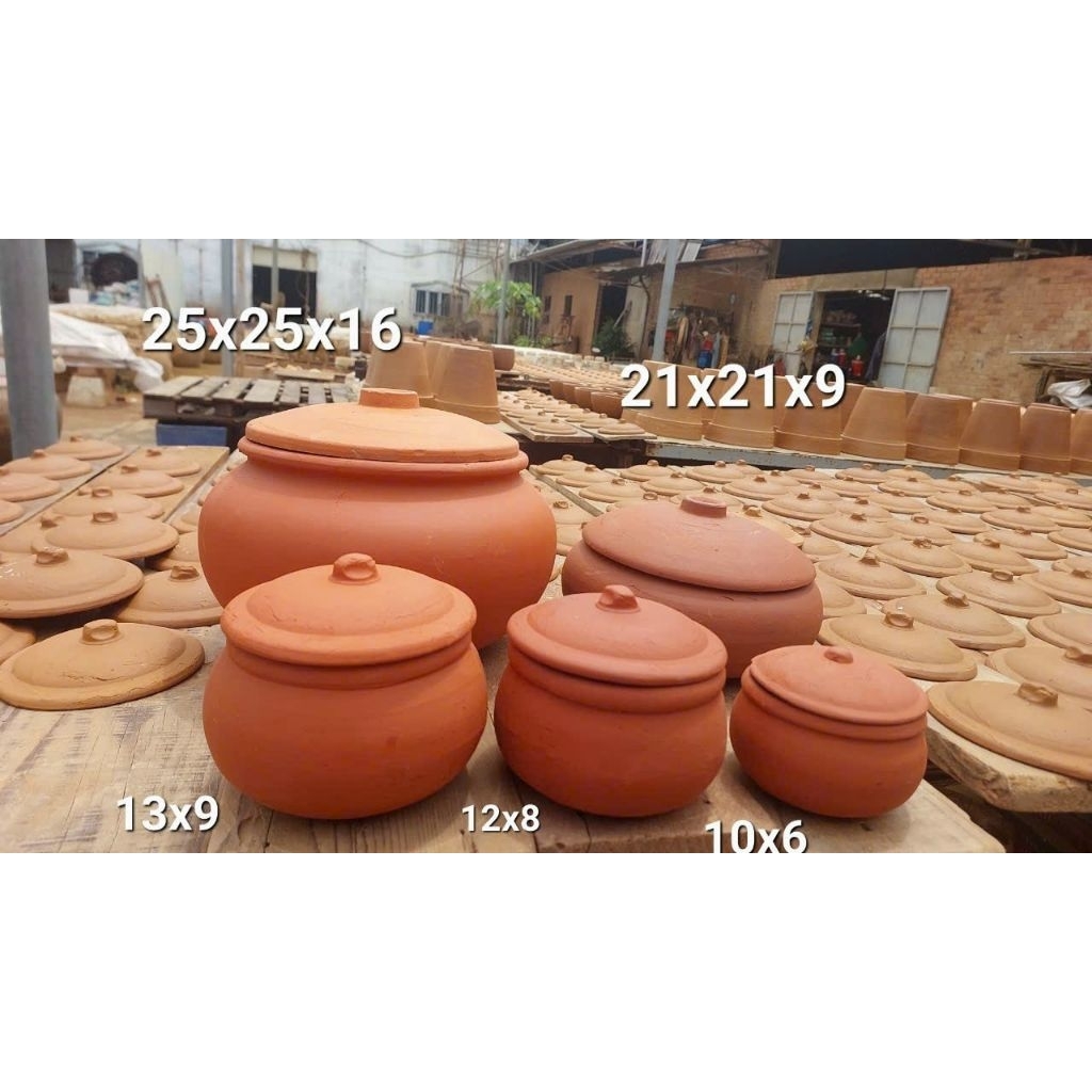 Niêu đất (nồi đất) size NHỎ để nấu cơm, kho thịt, cá...