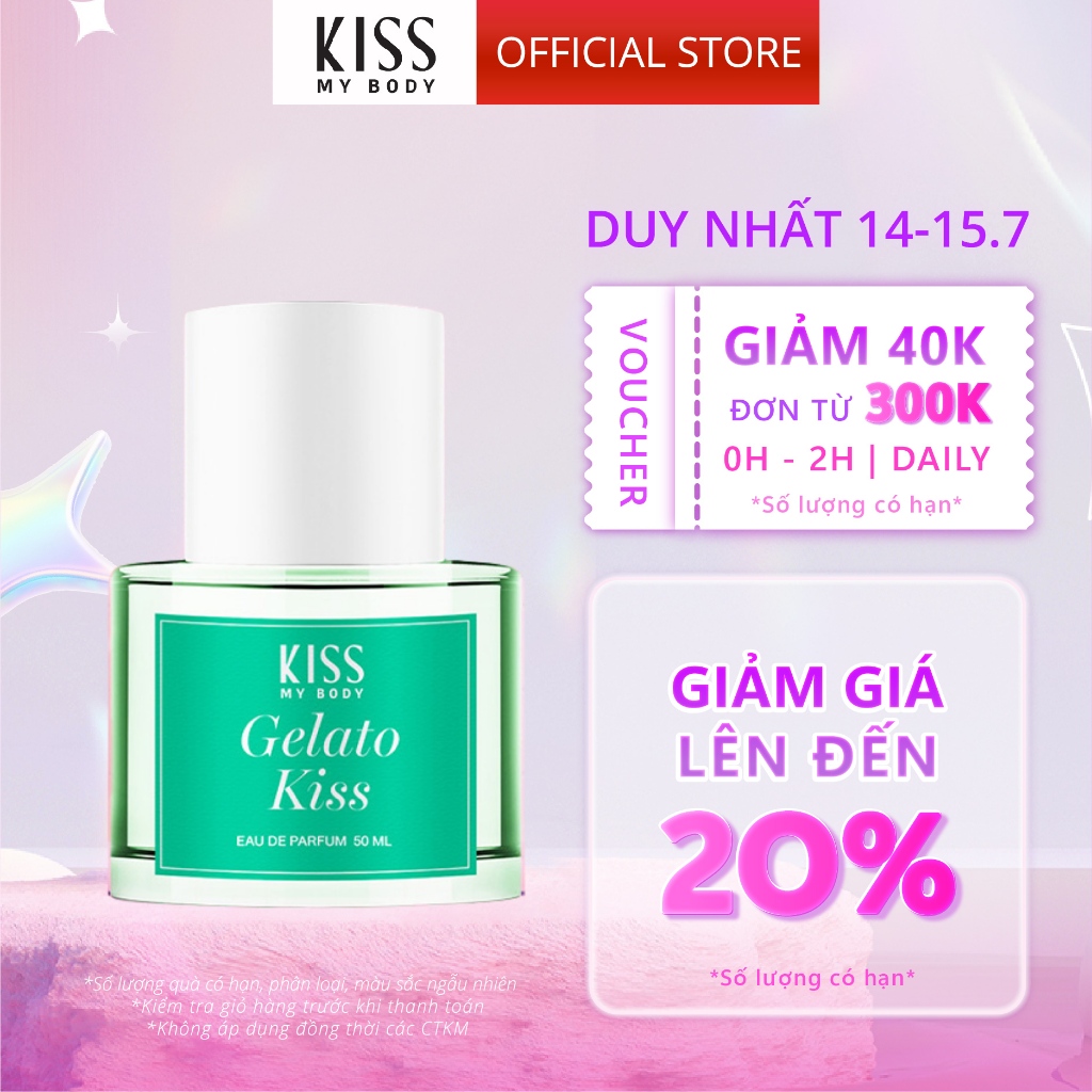 Nước Hoa Kiss My Body EAU DE PARFUM - Hương Gelato Kiss 50ml - Sexilicous Collection